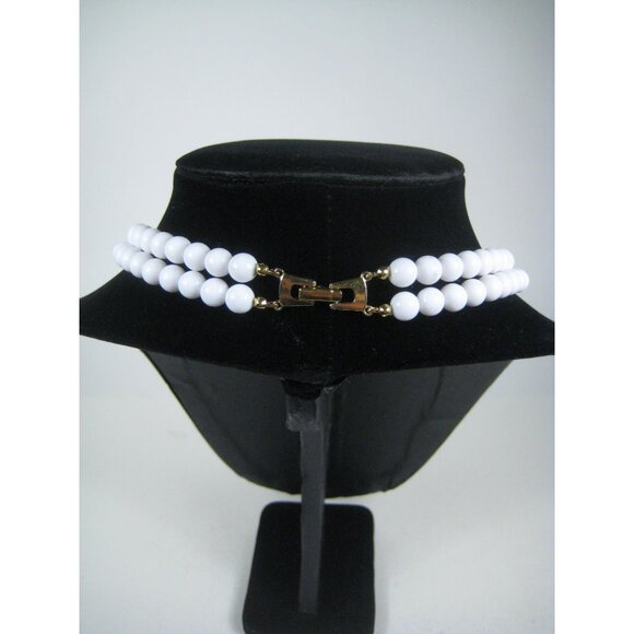 Vintage Multi Strand Beaded Necklace Goldtone 20 Inches Art Deco STYLE - Picture 8 of 8